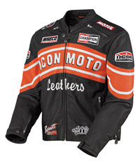 Icon Vintage Flattrack Leather Jacket